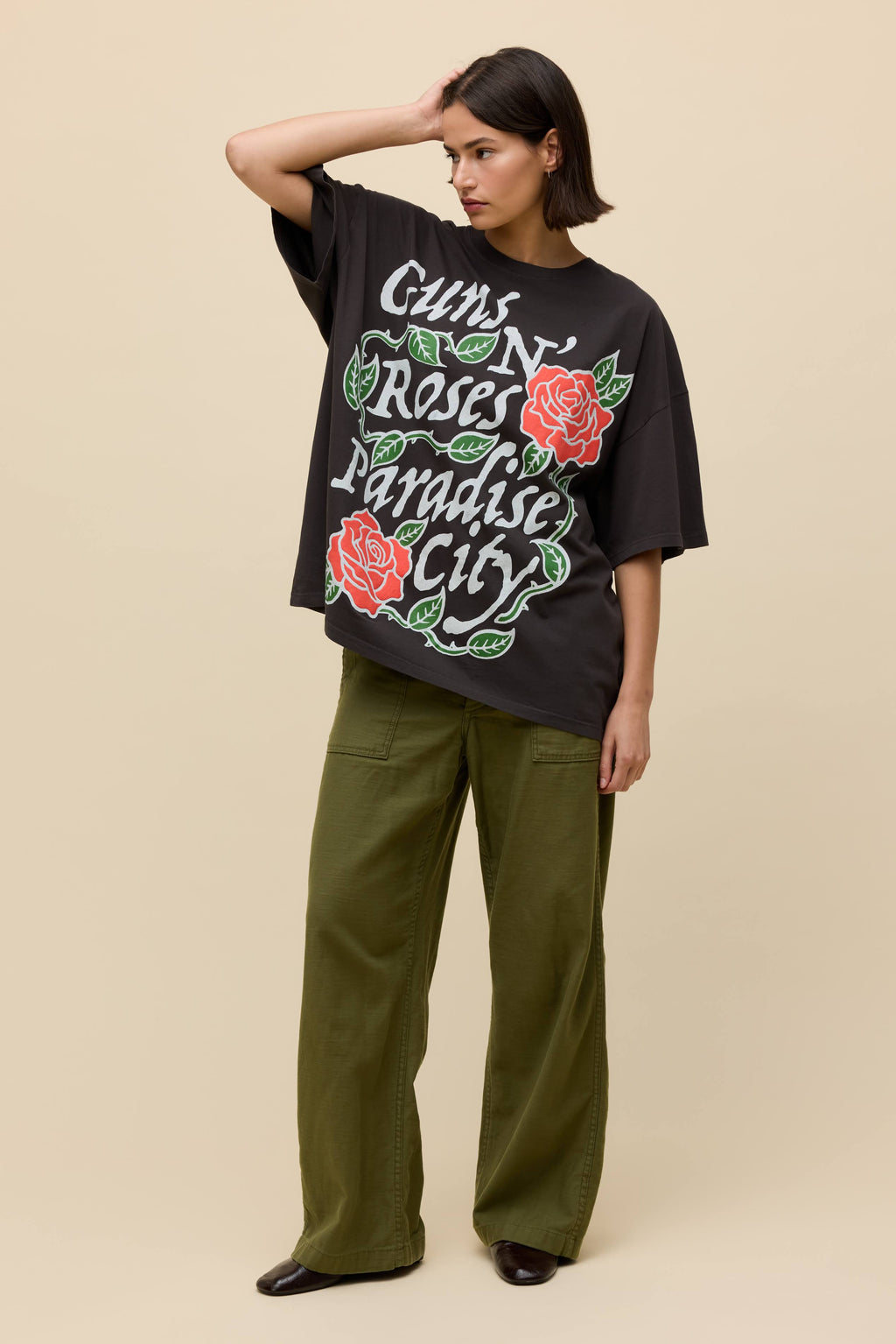 guns n roses paradise city rose os tee